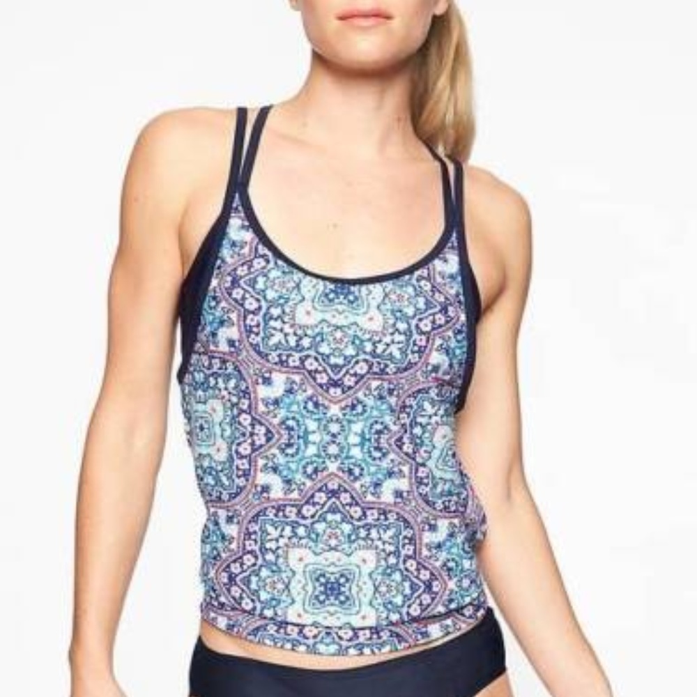 Athleta Monaco Blousy Tankini 32D/DD v136